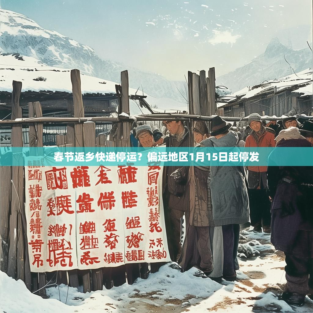 详细阅读:春节返乡快递停运?偏远地区1月15日起停发 春节返乡快递停运?偏远地区1月15日起停发