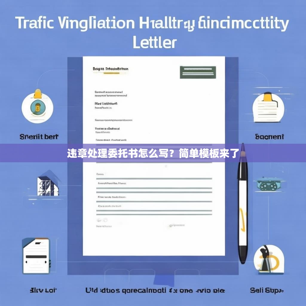 违章处理委托书怎么写？简单模板来了